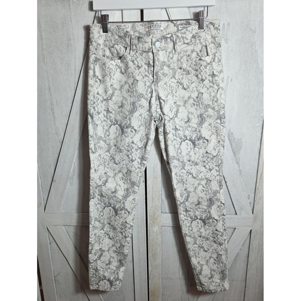 Guess Floral Brittney Skinny Ankle Jeans Size 31